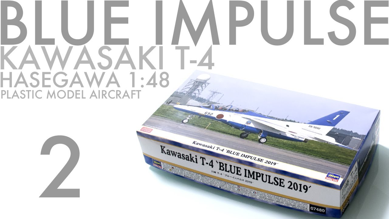 Kawasaki T-4 Blue Impulse 2019 1/48 Hasegawa Ep.2 - Blue No. 22