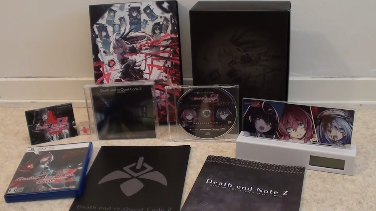 Death end re;Quest Code Z - Death end Box unboxing - ASMR - YouTube