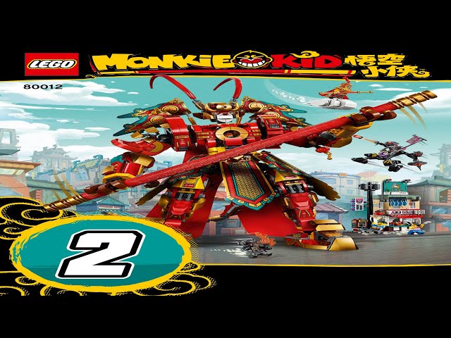 🐒 LEGO instructions 🐒 Monkie Kid 🐒 80012 🐒 Monkey King Warrior