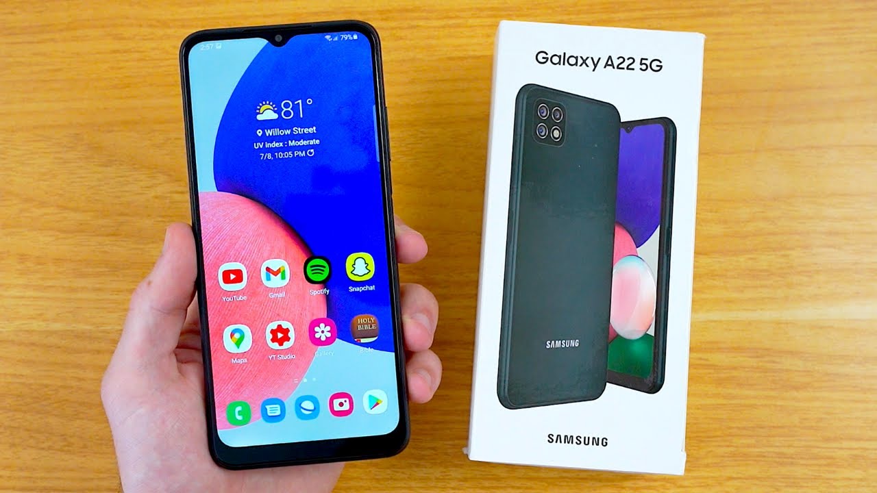 Samsung Galaxy A22 5G Unboxing & First Impressions! - YouTube