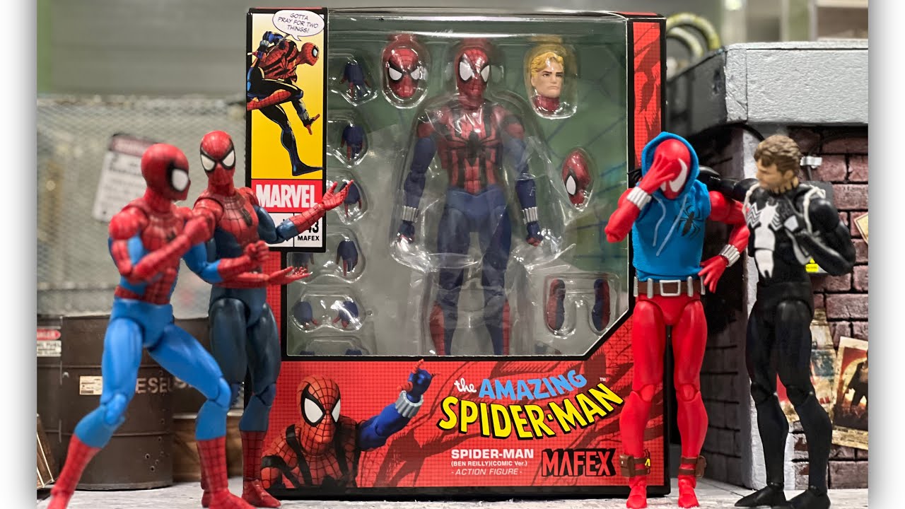 Mafex Ben Reilly Spider-Man Reissue REVIEW - YouTube