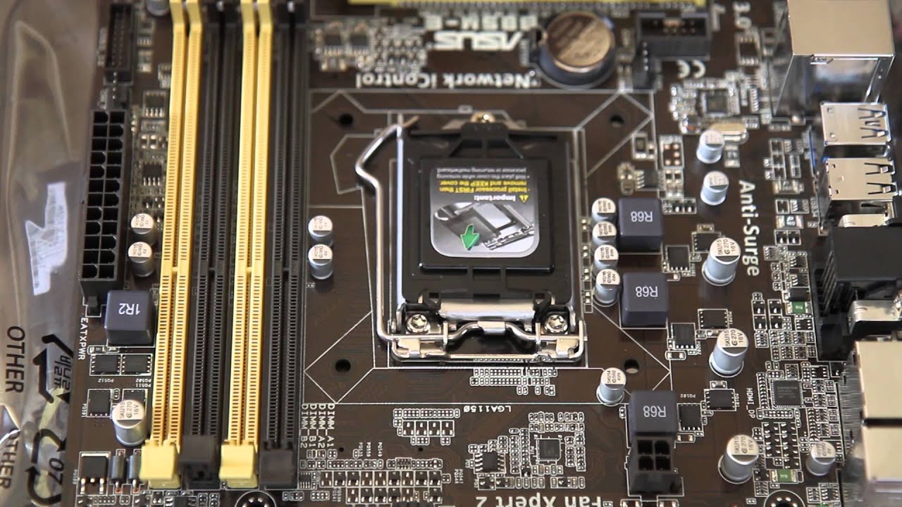 Installing and Unboxing and Core i5 4590 and a Asus B85M E - YouTube