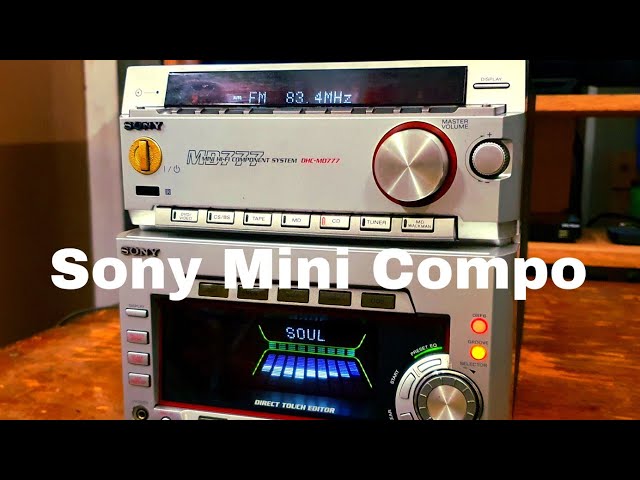 Sony DHC - MD777 Mini Compo Sound Test - YouTube