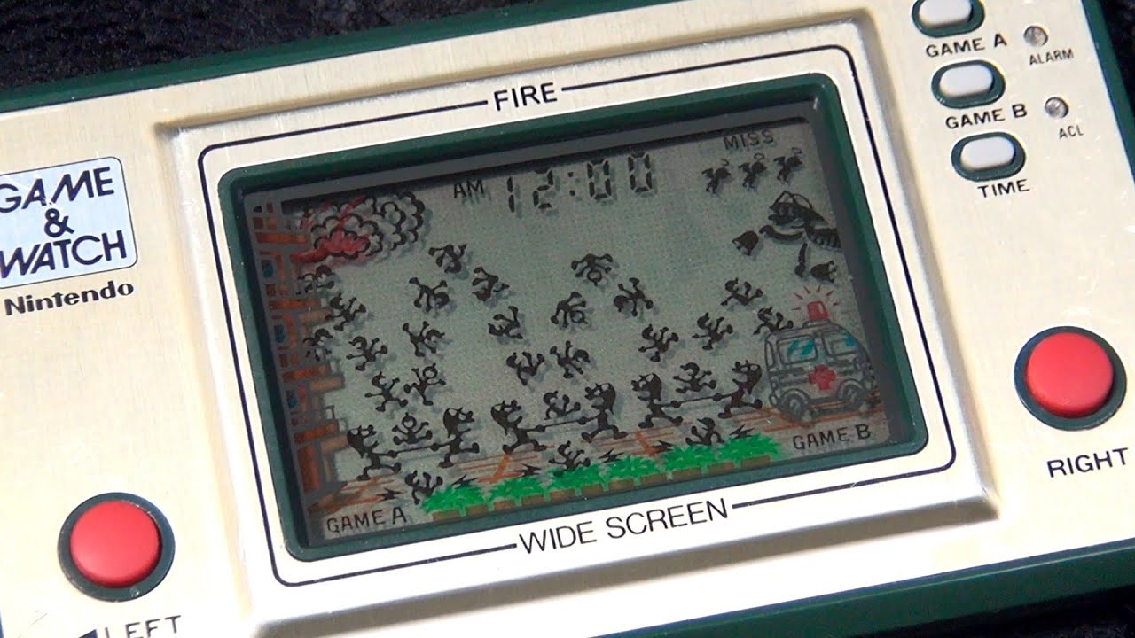 ゲームウォッチ】任天堂 ファイア ワイドスクリーン FR-27 ファイヤ