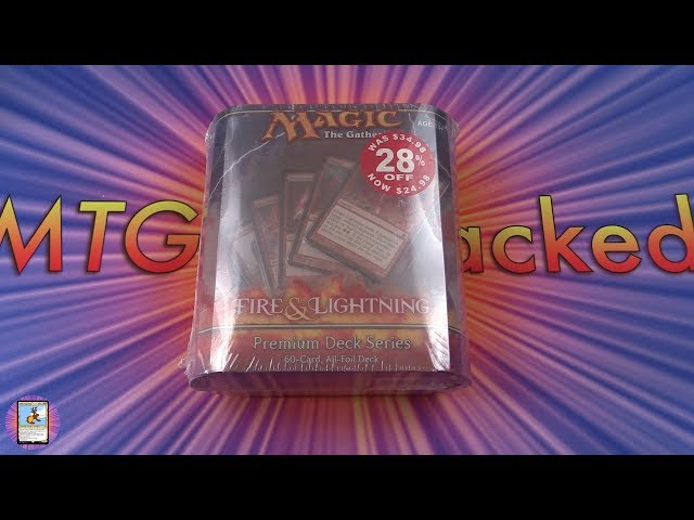 Unboxing a Fire & Lightning Premium Deck Series All-Foil Deck