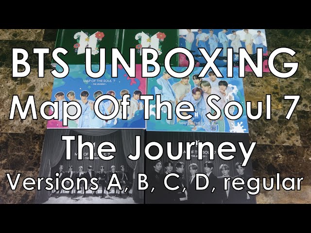 BTS Unboxing - Map of the Soul 7 The Journey versions A, B, C, D