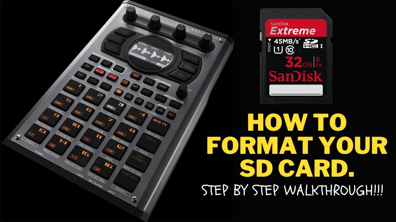 How to properly format the SD card for SP-404 MK II - YouTube