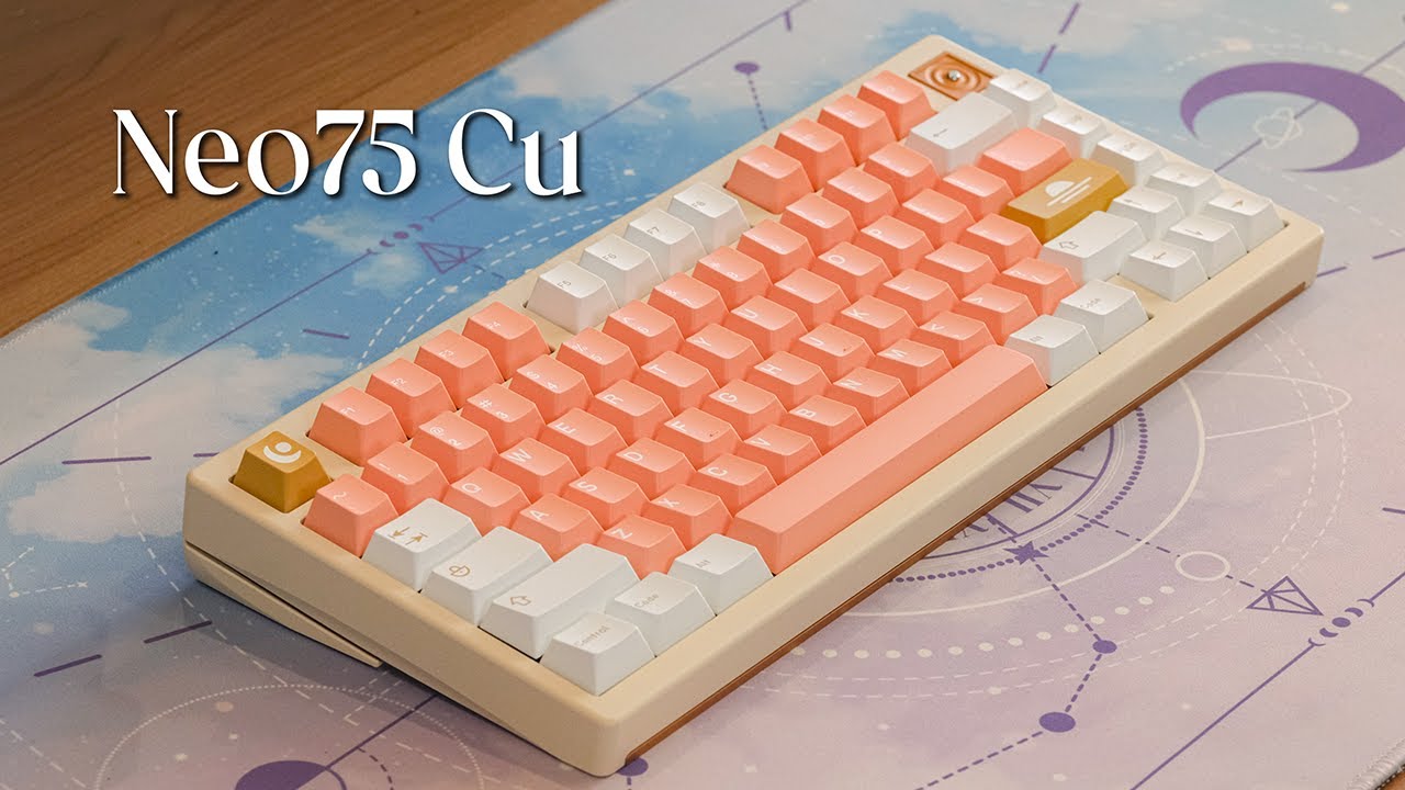 Neo75 CU | cream + copper | lots of typing sound tests ! •ᴗ