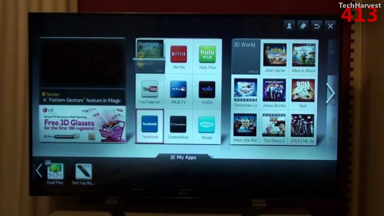 LG 3D Cinema Smart TV (47LM7600): Walkthrough - YouTube