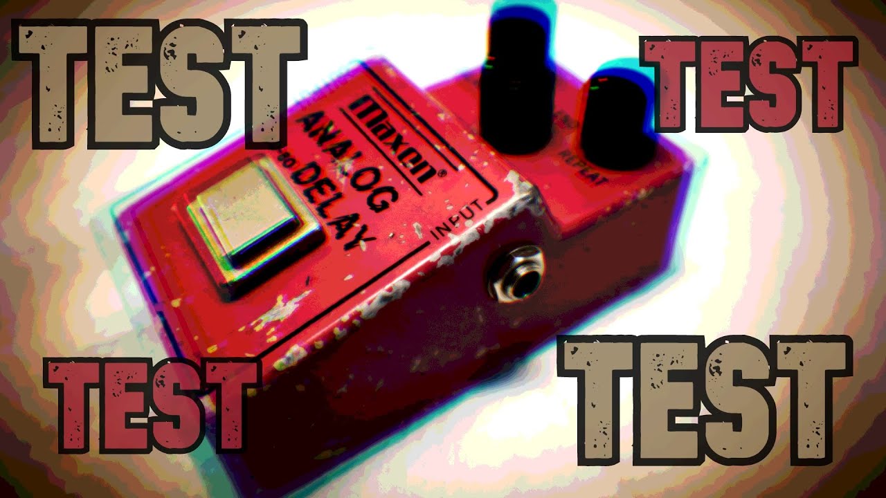 Vintage Maxon AD-80 analog delay pedal demo & test - YouTube