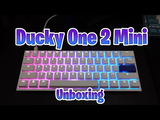 Ducky One 2 Mini - Pure White Unboxing w/ Sound Test! (Cherry MX