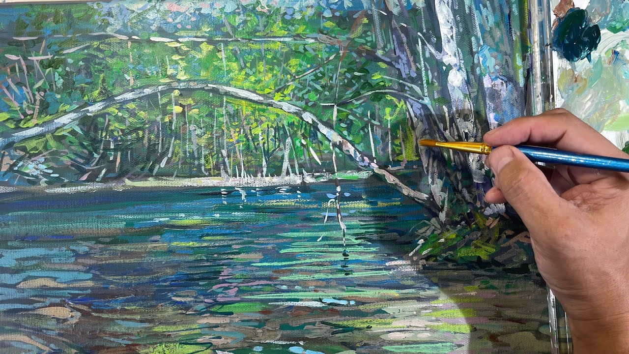 印象派風 自然風景 油彩画27✖️24 印象派風 自然風景 油彩画27✖️24