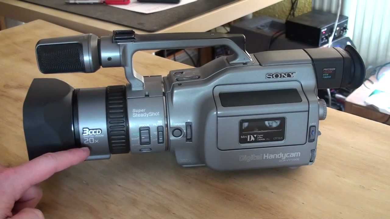 Sony DCR-VX1000 MiniDV camcorder review - YouTube