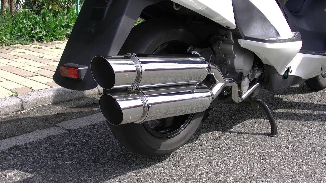 スカイウェイブ250 CJ43A デュアル 2本出しマフラー 絶賛販売中