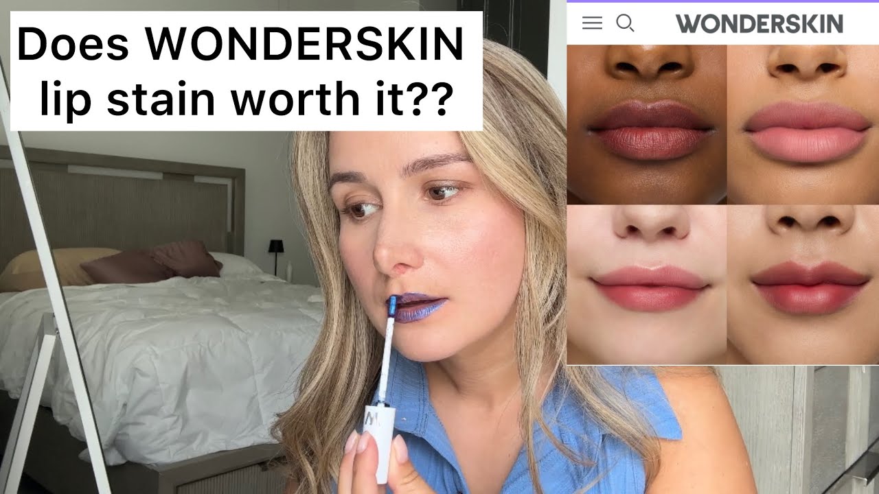 WONDERSKIN LIP STAIN COLOR XOXO FULL REVIEW! - YouTube