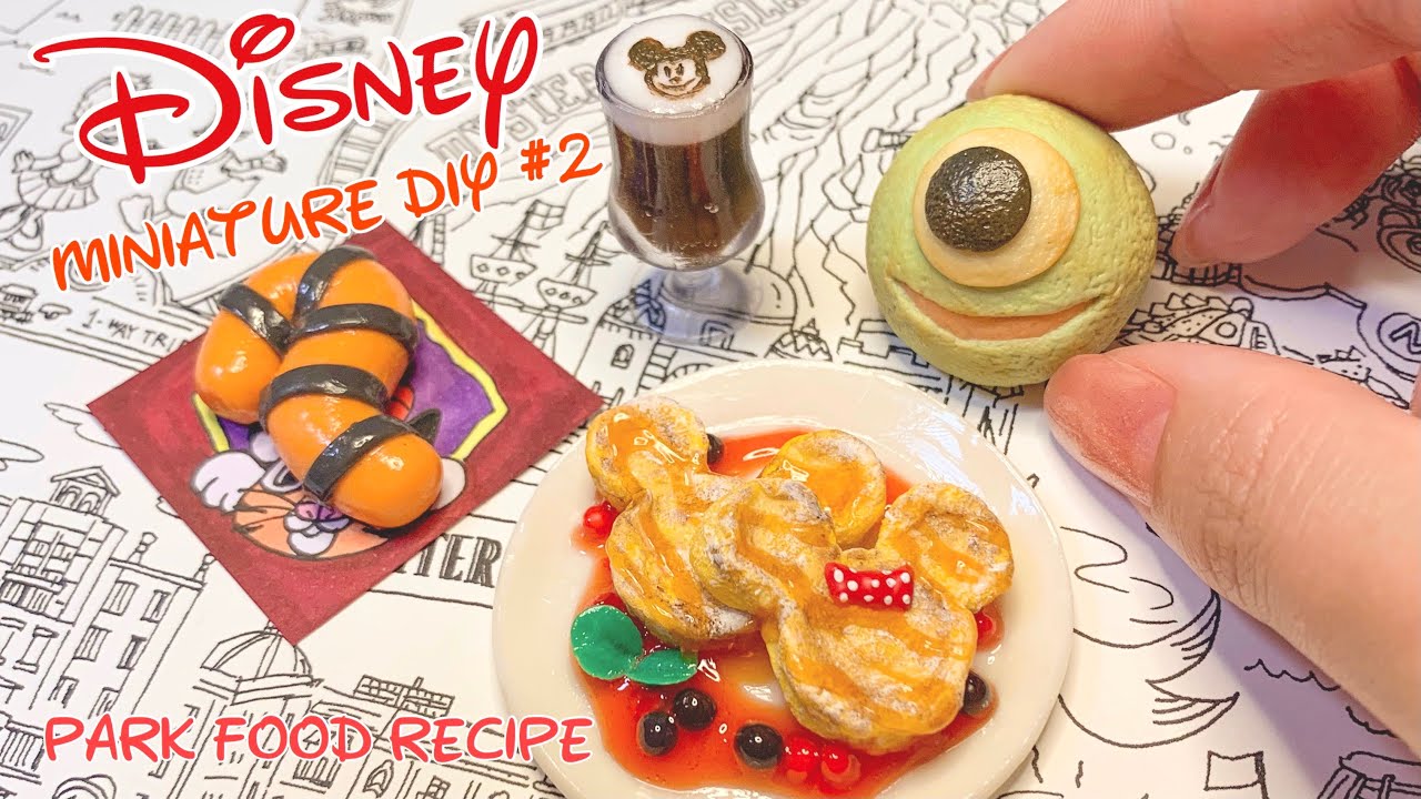 Sweets Deco] I tried making miniature Disney park food #2 [Fake
