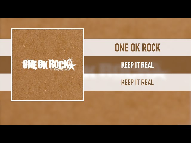 one ok rock keep it real 激レア 廃盤 29-0048