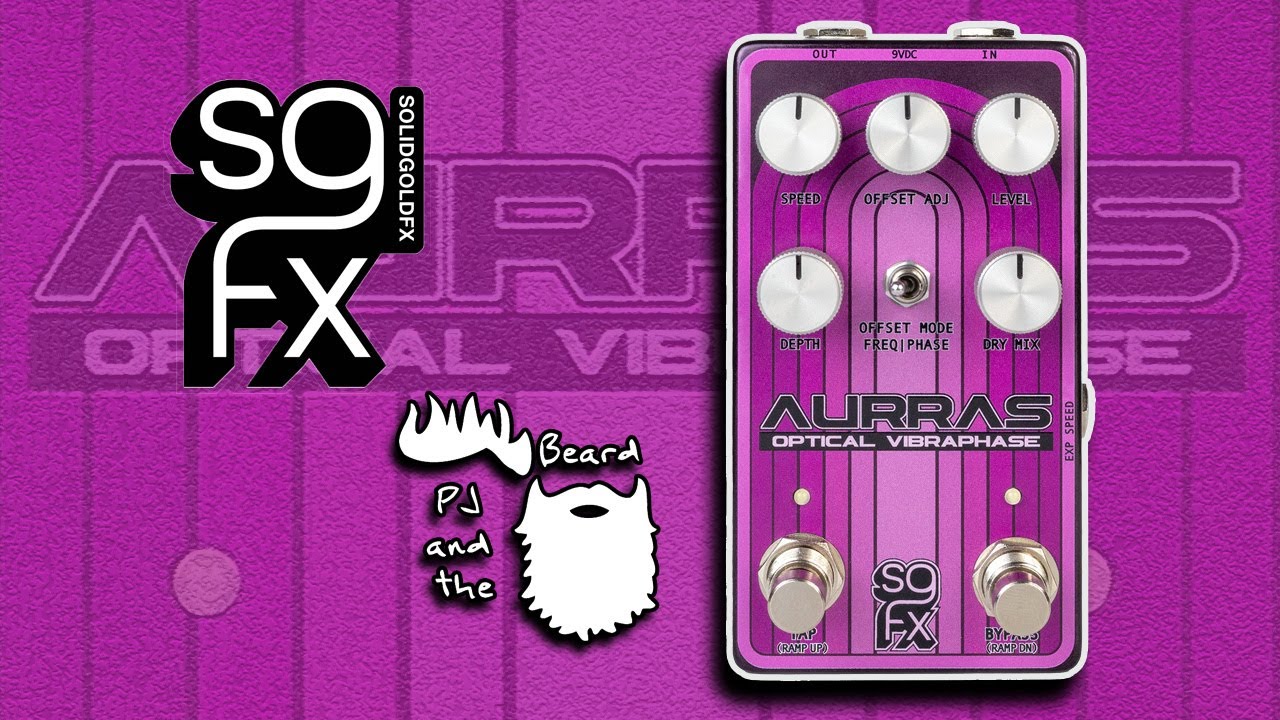 SolidGoldFX Aurra Optical Vibraphase - The Uni-Vibes Series - YouTube