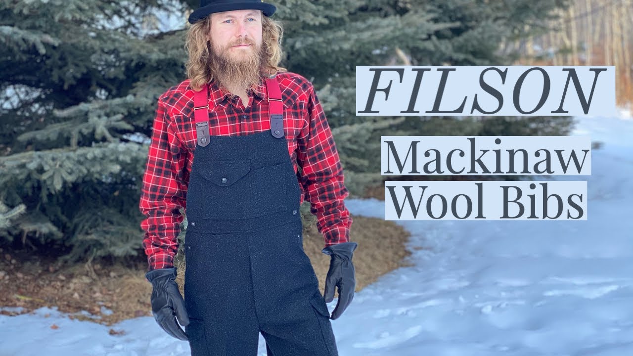 FILSON Mackinaw Wool Bibs Review - YouTube