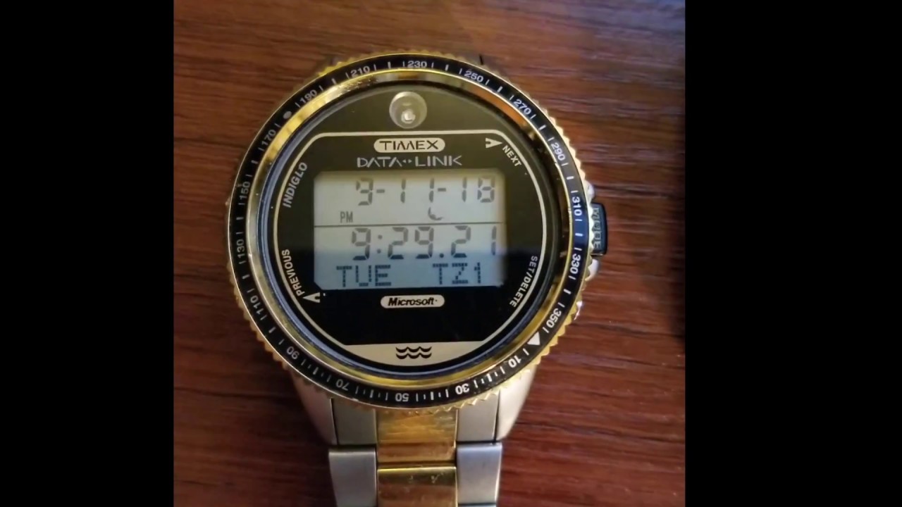 Timex DataLink 150 Watch - YouTube