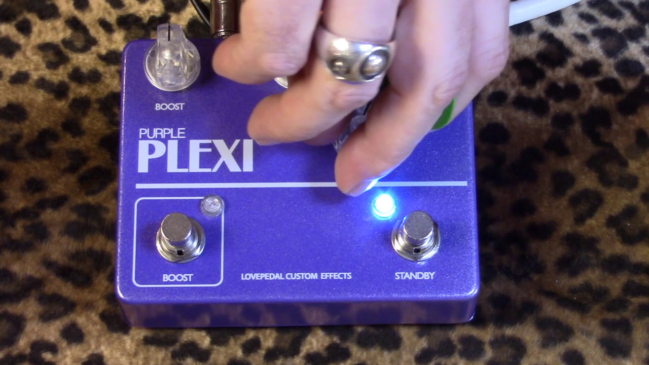 Lovepedal PURPLE PLEXI pedal demo with Les Paul & PRS Sonzera 20