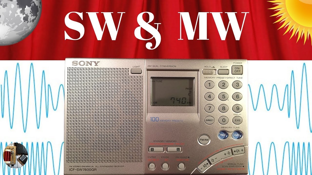Sony ICF-SW7600GR Radio | Dusk SW & MW - YouTube