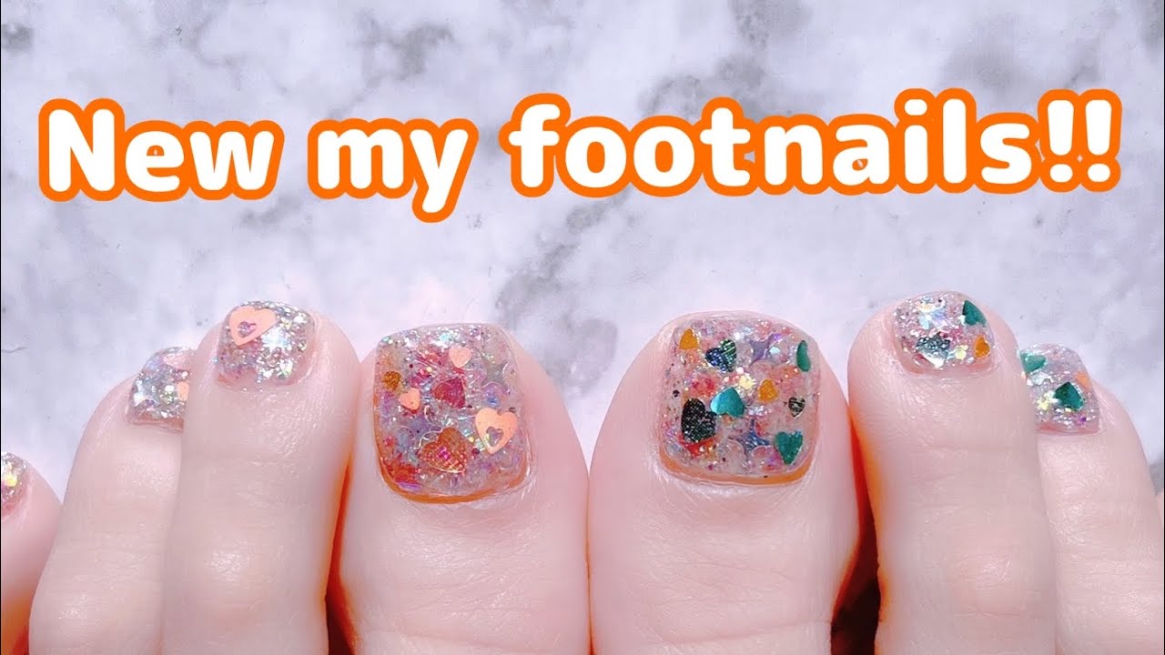フットネイル新しくします！ - YouTube