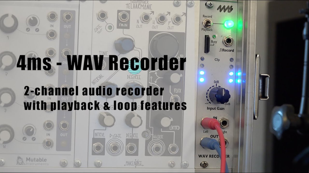 4ms WAV Recorder - YouTube