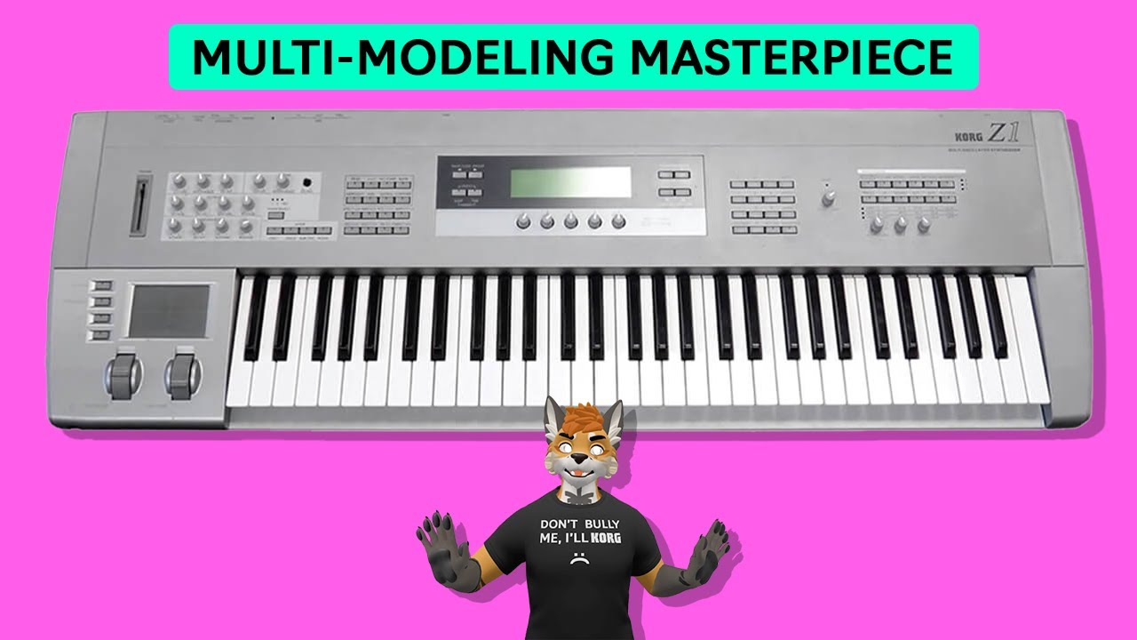 KORG Z1 MOSS Synthesizer (1997) single sound demo - YouTube