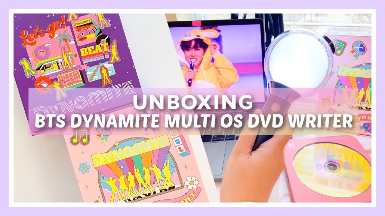 UNBOXING BTS DYNAMITE MULTI OS DVD WRITER - HITACHI LG - YouTube