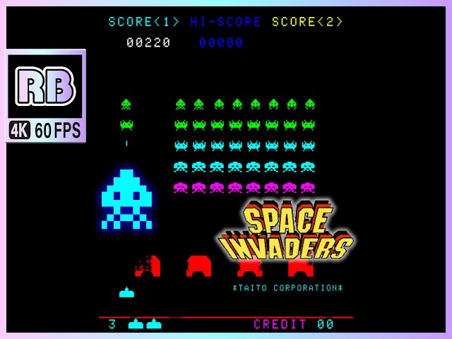 1978 [RBM 4K 60fps] スペースインベーダー / Space Invaders 23840pts