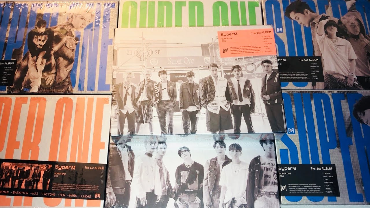 ✨ UNBOXING ✨ SuperM - SUPER ONE (all 7 versions) - YouTube