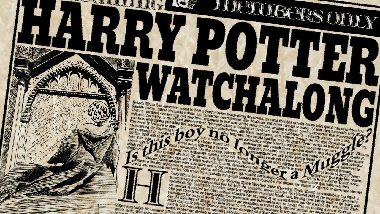 メンバー限定】ハリーポッターと秘密の部屋！を見る！！#にじ3Dで