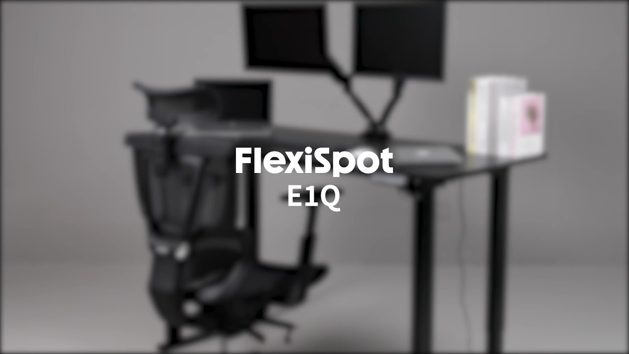 FlexiSpot】電動昇降デスクE1Q ーー公式サイト限定4本足モデル - YouTube