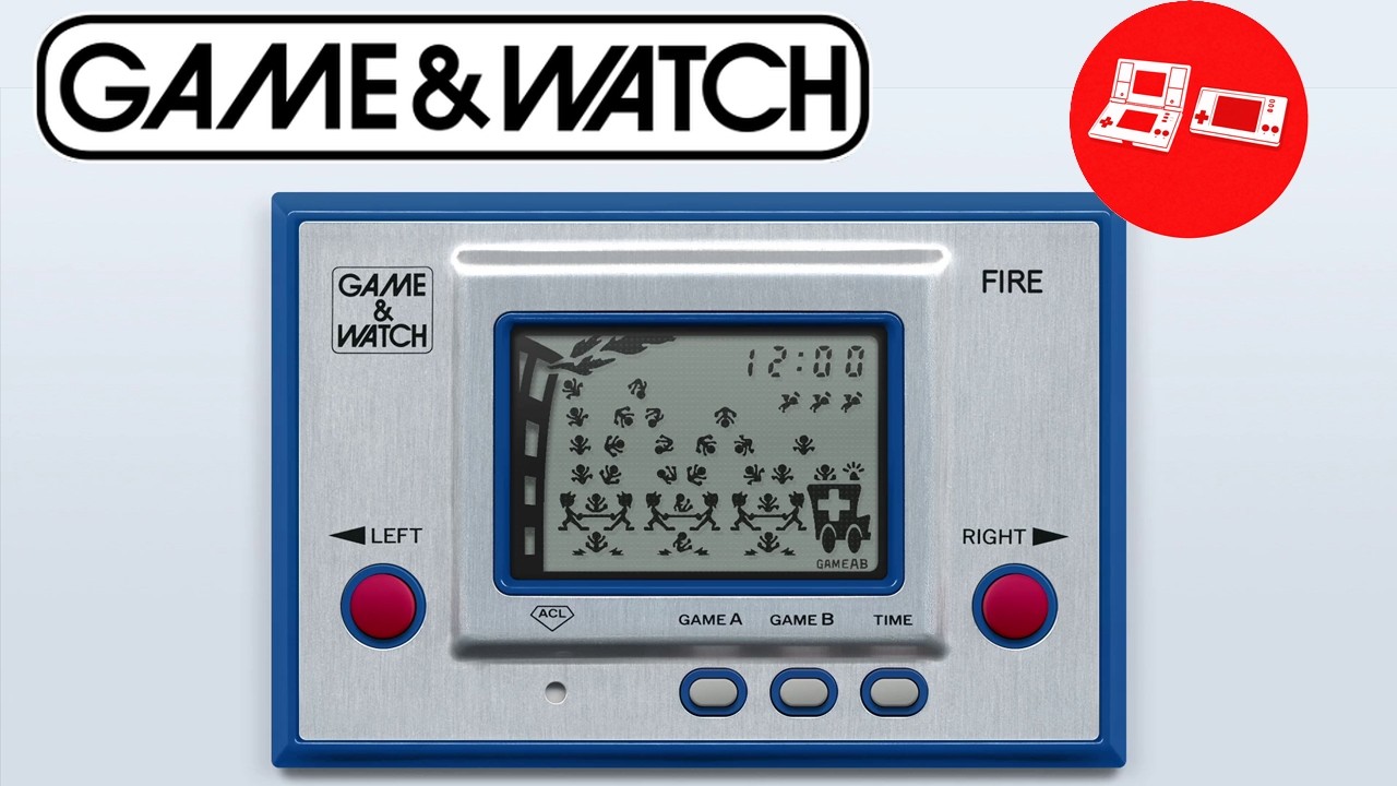 Fire (ファイア, 1980) Nintendo Game & Watch Silver Series | MAME