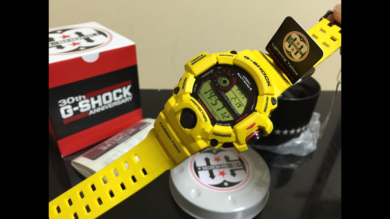G-Shock 30th anniv. GW-9430EJ-9JR Lightning Yellow Rangeman