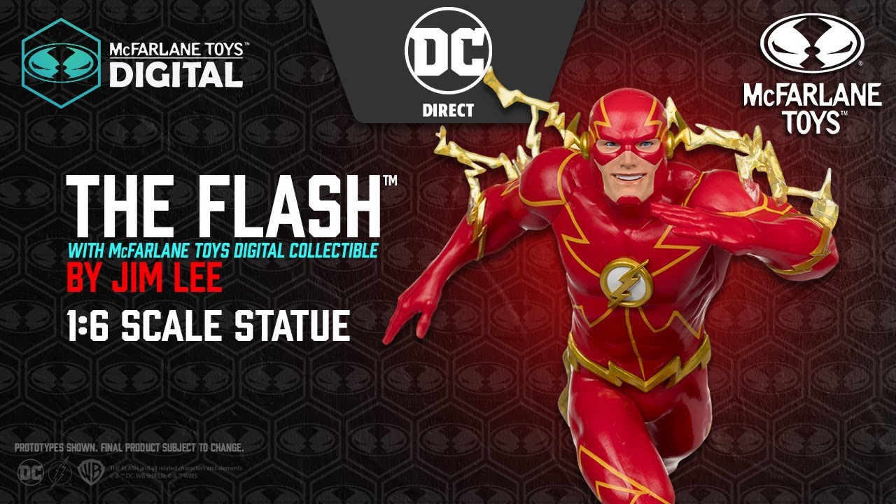 NEW DC Direct™ The Flash™ 1:6th Scale Statue by Jim Lee w/Digital