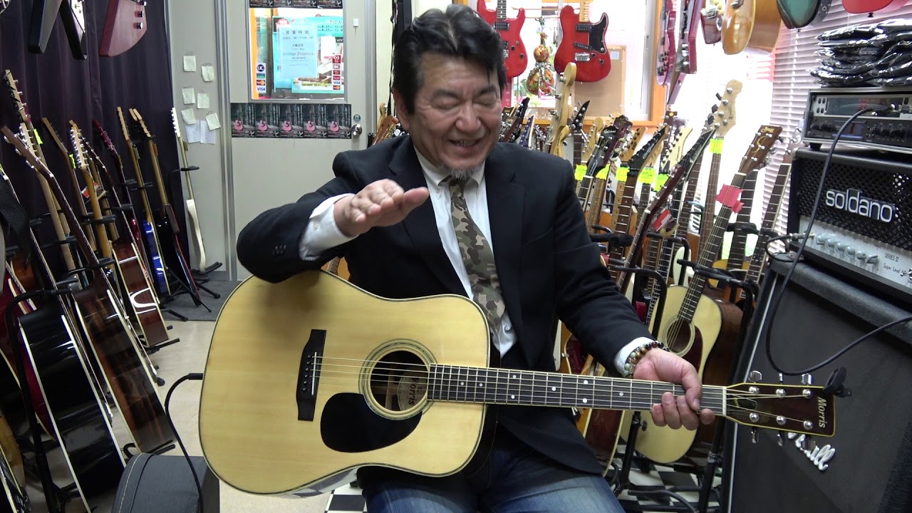 Morris WE-40 シャドウPU付のエレアコ ジャパンヴィンテージ - YouTube