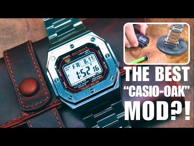 Casio G-Shock GW-M5610U-1 Full Metal Mod Kit Installation And