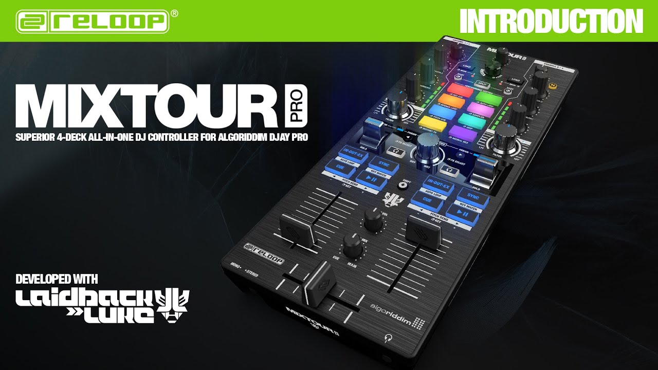 RELOOP ( リループ ) Mixtour Pro - 4デッキ対応ポータブルDJ