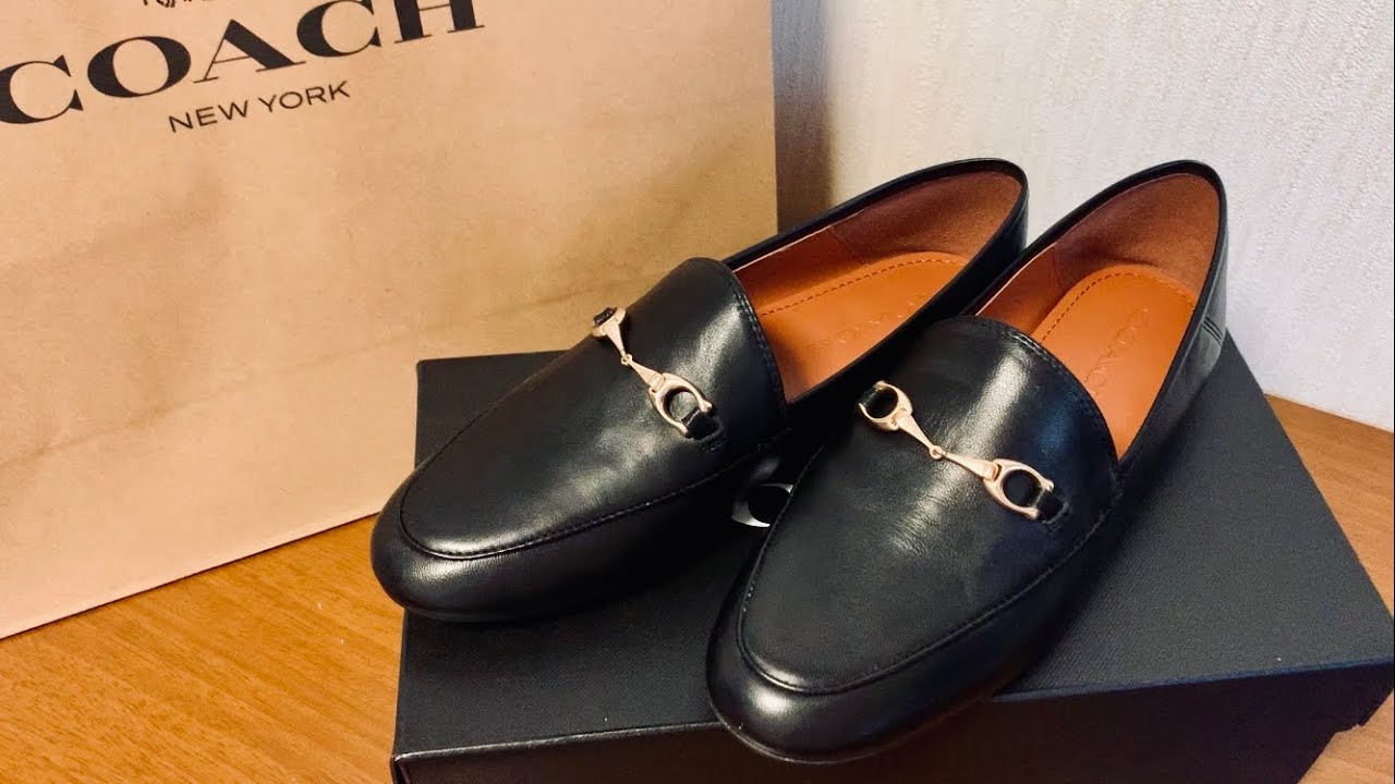 COACH Unboxing】OUTLET SALE⭐HALEY LEATHER LOAFER & CRISS CROSS