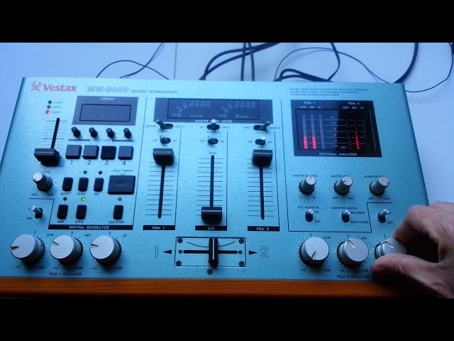 Vestax mw3000 rare mixer isolator - YouTube