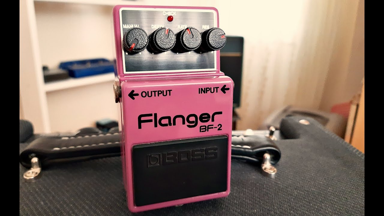Boss BF-2 Flanger (Made in Japan / Silver Screw / Black Label