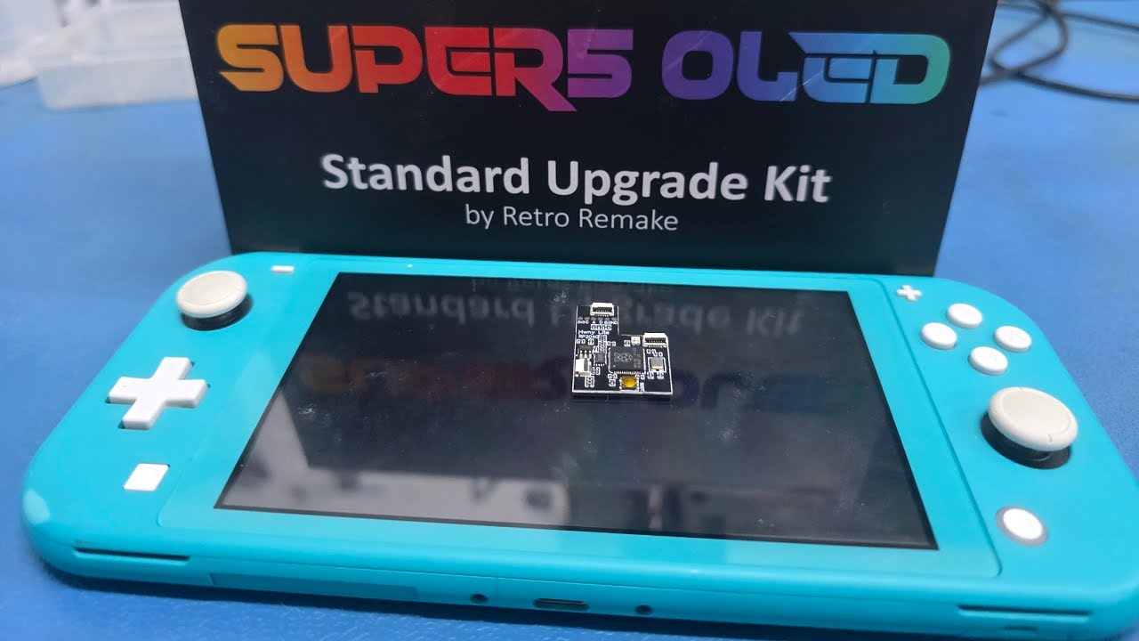 Switch Lite - SUPER5 OLED Screen Mod Installation - YouTube
