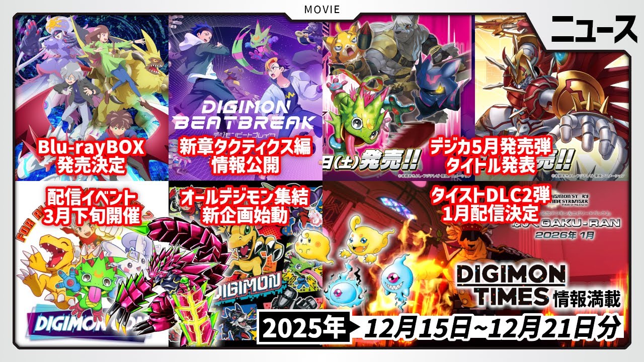 怒涛】「DIGIMON TIMES」で情報多数！最新育成ギアやアニメ、ゲーム