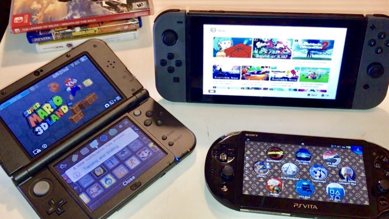 Nintendo Switch vs New 3DS XL vs PS Vita Slim - ULTIMATE