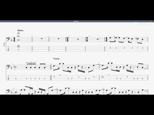 北京ダック(Peking Duck) 【TIN PAN ALLEY】 ベースtab譜 - YouTube
