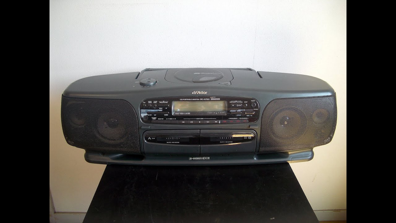Victor ビクター「CDioss ・RC−X750・G-HORN EXⅡ」CDラジカセ シー