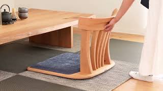 飛騨家具 shirakawa シラカワ Wakon 和魂 座椅子 国産家具 無垢