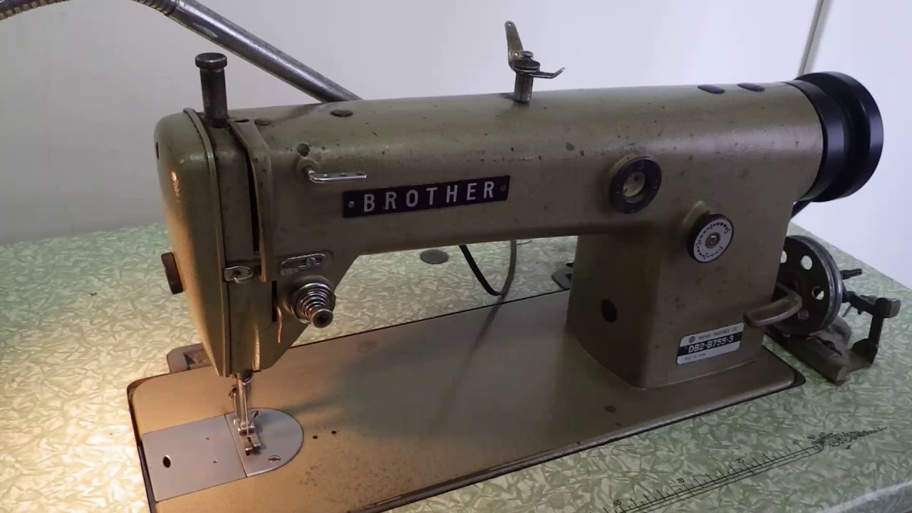 BROTHER ブラザー DB2-B755-3 工業用ミシン - YouTube